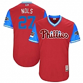 Phillies 27 Aaron Nola Nols Red 2018 Players Weekend Stitched Jersey Dzhi,baseball caps,new era cap wholesale,wholesale hats